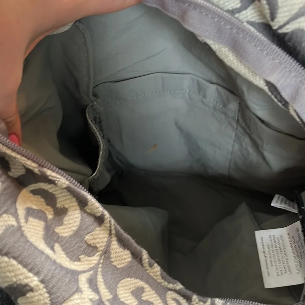 Petunia Pickle Bottom Diaper Bag Gray and White